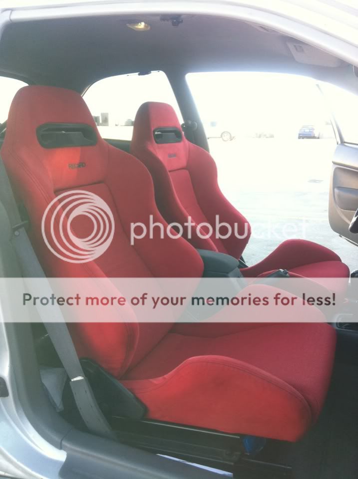 FSCA Real EK9 CTR Red Recaro Seats w/ EK rails HondaTech Honda